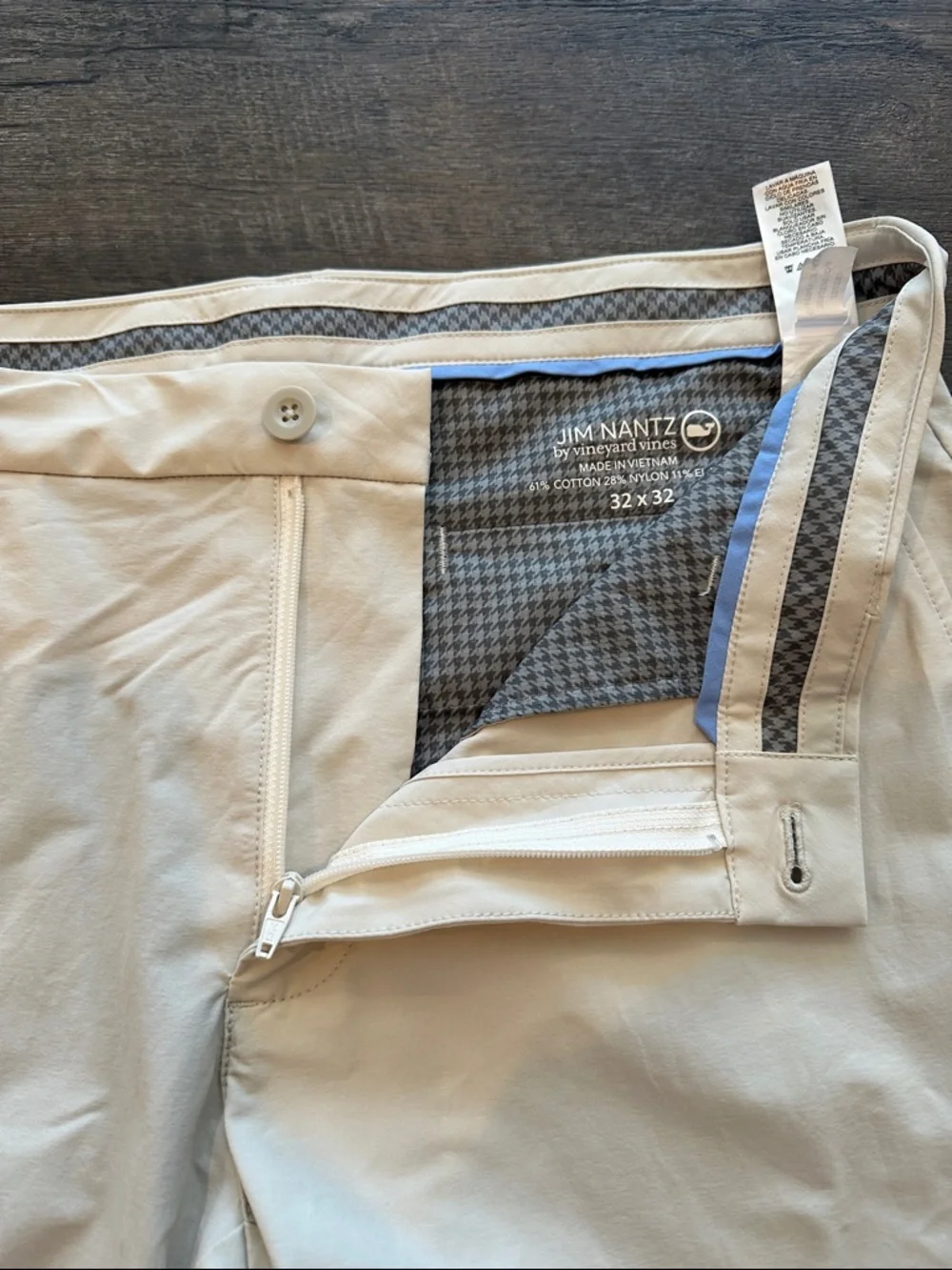 Jim Nantz byVineyard Vines 32 x‎ 32 Beige/Khaki Stillwater Performance Golf Pant